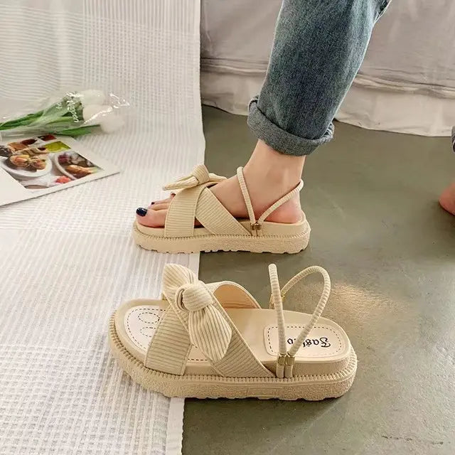 Espadrillesandaler med snøring - Sienna