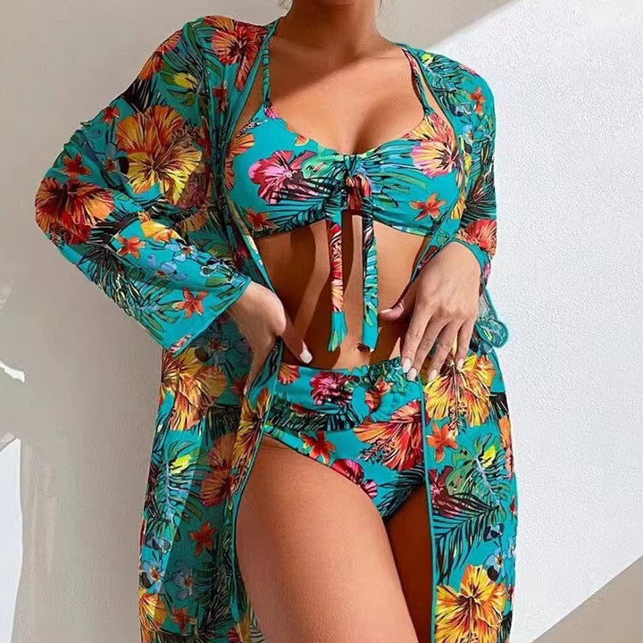Bikinisæt med høj talje og cover-up – Amira