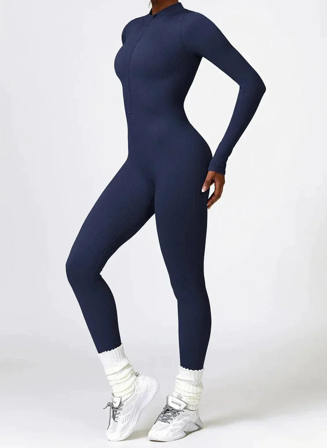 Luxurious full-body romper with long sleeves - Lisa