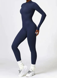 Luxurious full-body romper with long sleeves - Lisa
