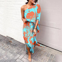 Dress with Diagonal Shoulder Seam - Mila