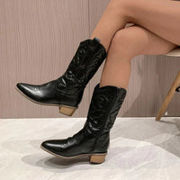 Metallic Cowboy Boots - Aurora