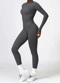 Luxurious full-body romper with long sleeves - Lisa