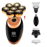 7D Floating Electric Shaver with 5-in-1 Grooming Kit and Waterproof Design – FlexEdge