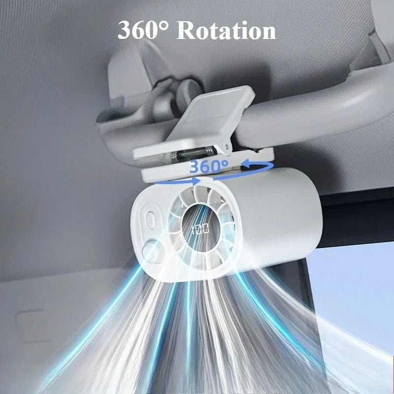Hipacool tragbarer Autoklippventilator mit 360° Drehung & 100 Geschwindigkeiten – ClipAir