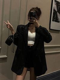 Glitrende paljettblazer - Celeste