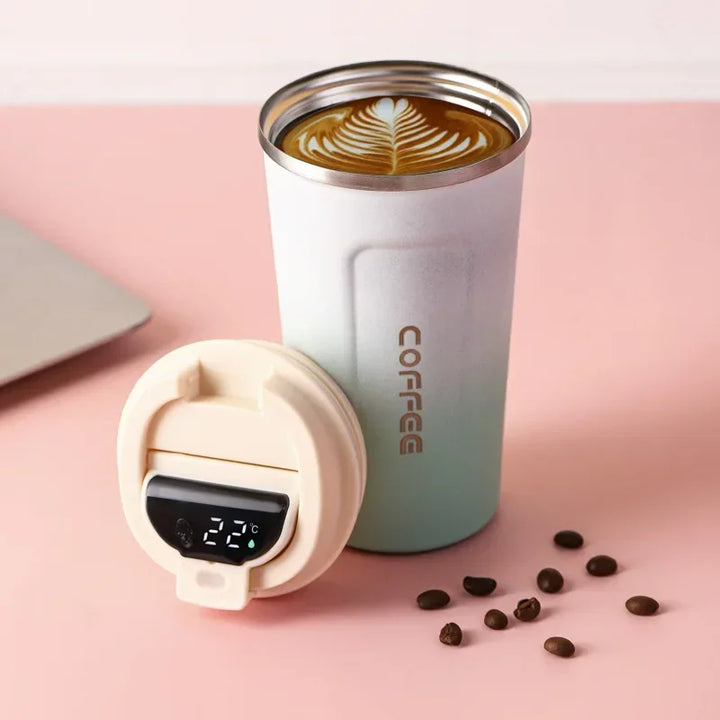 Vaso térmico de acero inoxidable con indicador de temperatura inteligente – TempMate