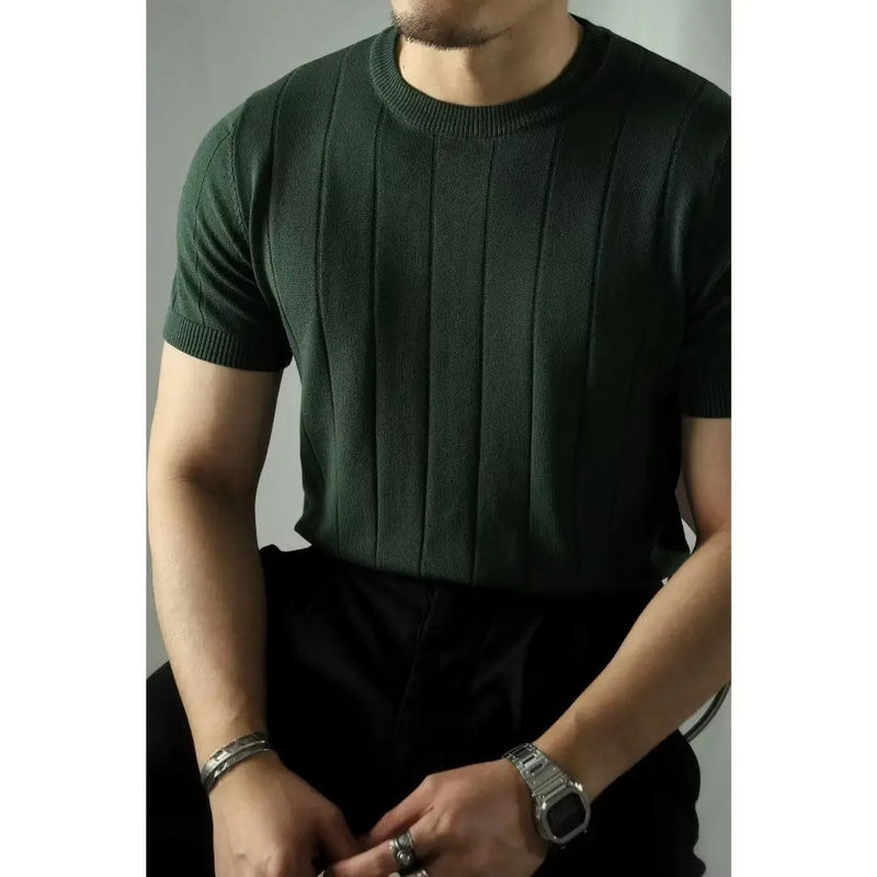 Slim fit herrepoloshirt med glidelås – Fabrizio