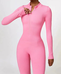 Luxurious full-body romper with long sleeves - Lisa