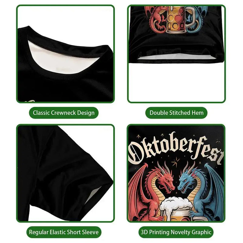 T-shirt med dragemotiv – DrachenProst Oktoberfest 2025