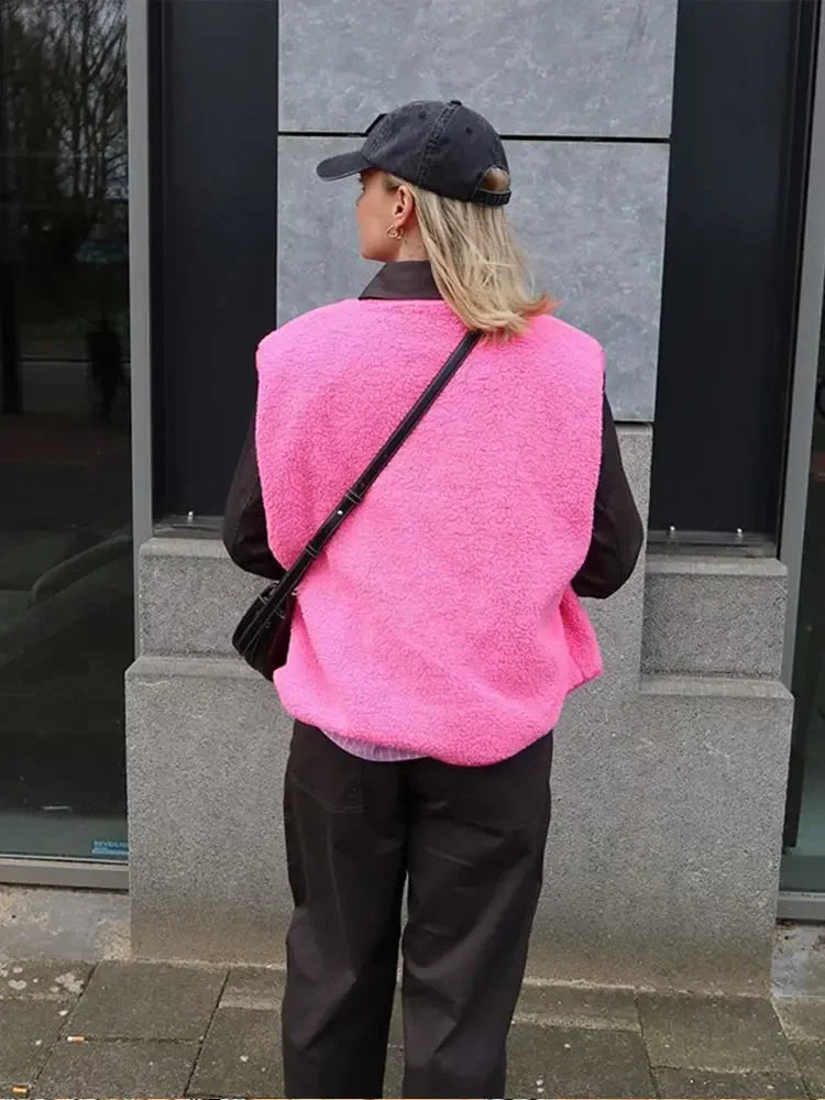 Warm & Comfortable V-Neck Vest for Women - Alina