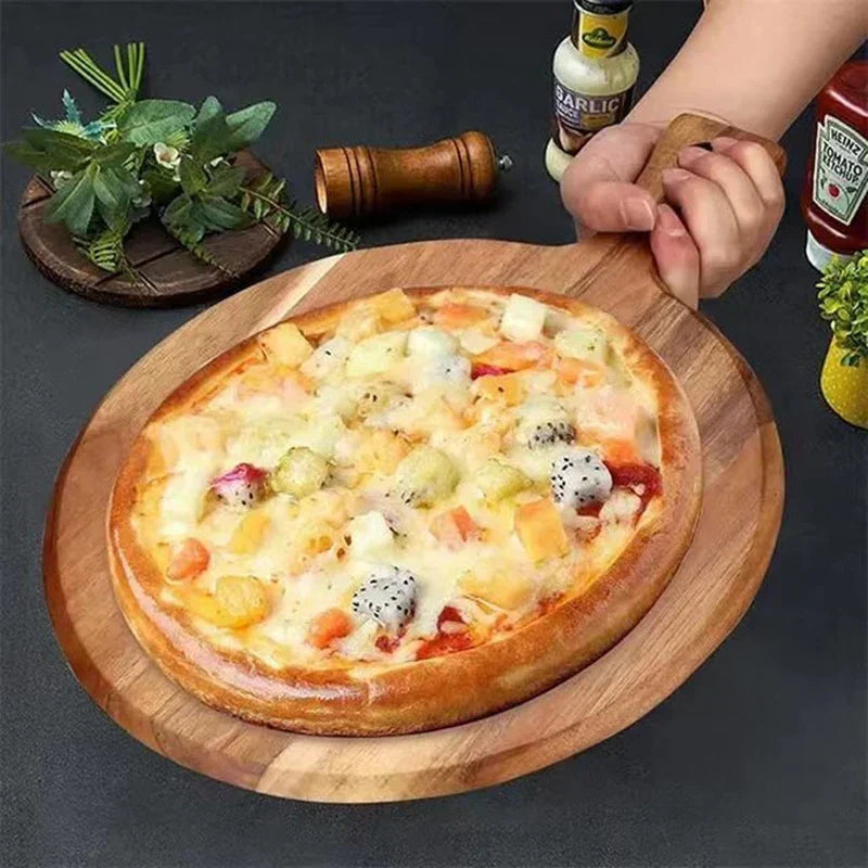 Acacia-træ pizzaspade & serveringsbræt – WoodStyle