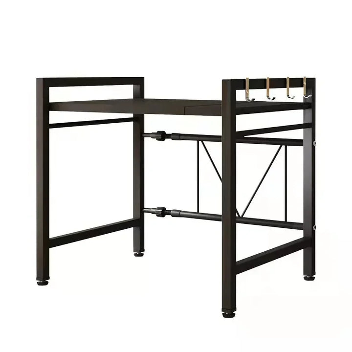 Kitchen shelf made of carbon steel with extendable double layer – Milo