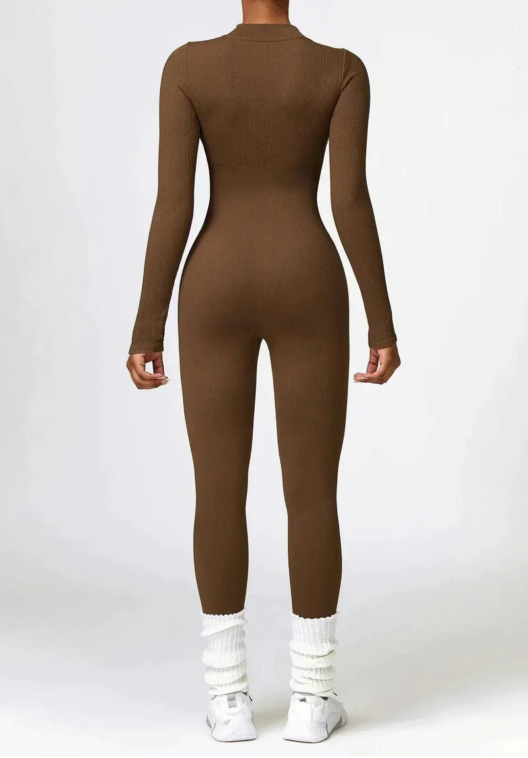 Luxurious full-body romper with long sleeves - Lisa