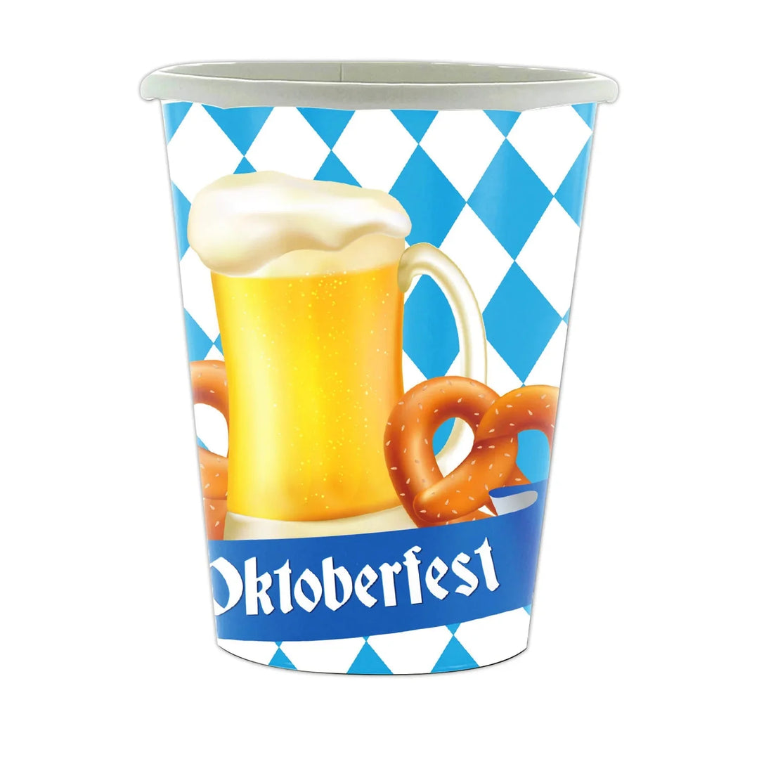 Disposable party tableware set in Oktoberfest design (including tablecloth) – GaudiSet Oktoberfest 2025