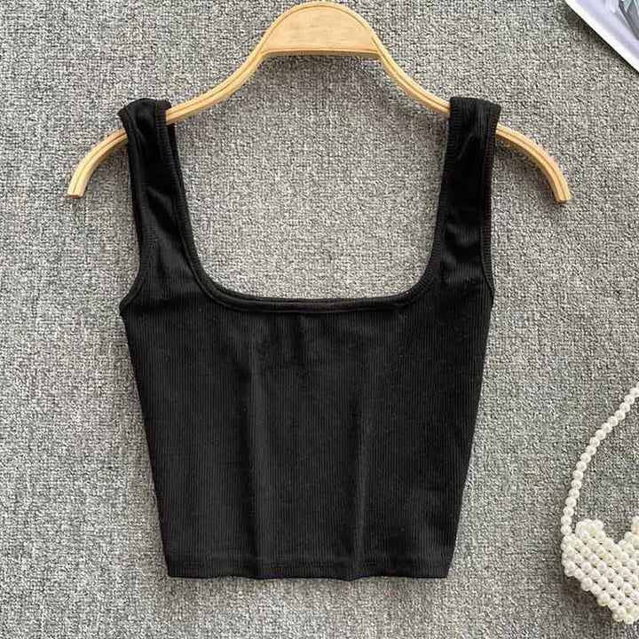 Seamless Crop Top in Solid Color – Zayra
