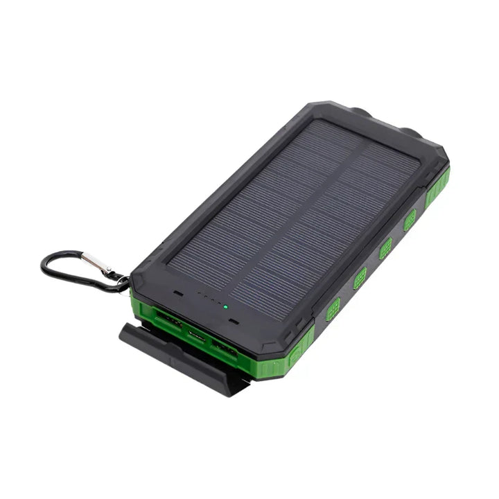 Solar-powered power bank with flashlight – SolarCharge Pro