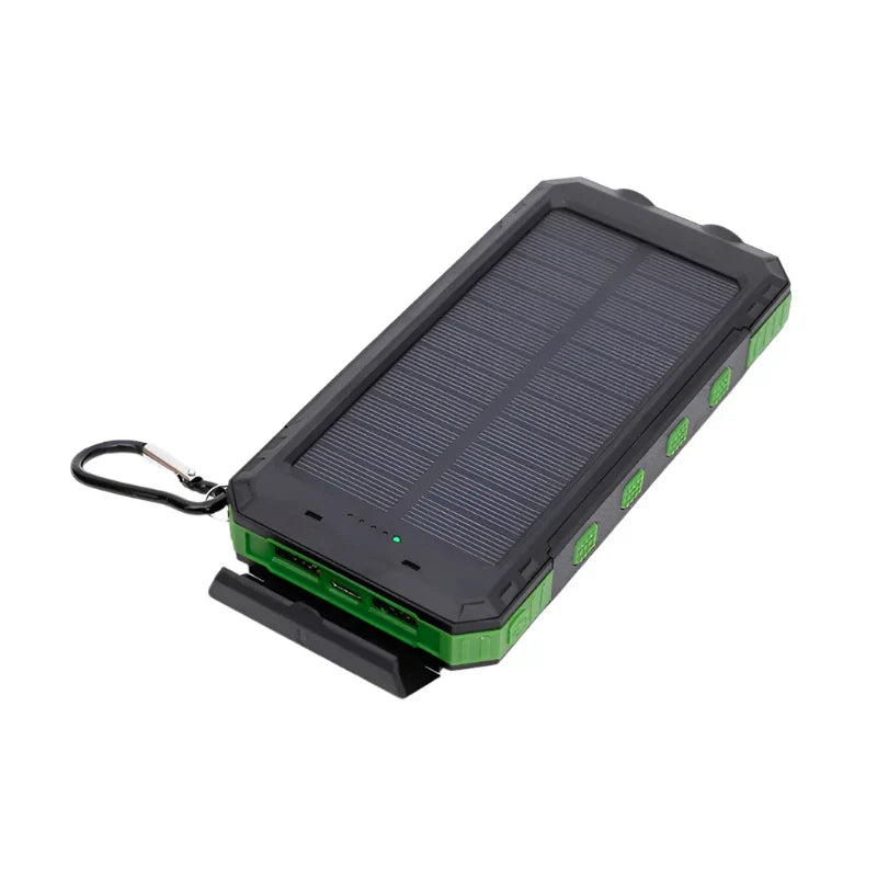 Solar-powered power bank with flashlight – SolarCharge Pro
