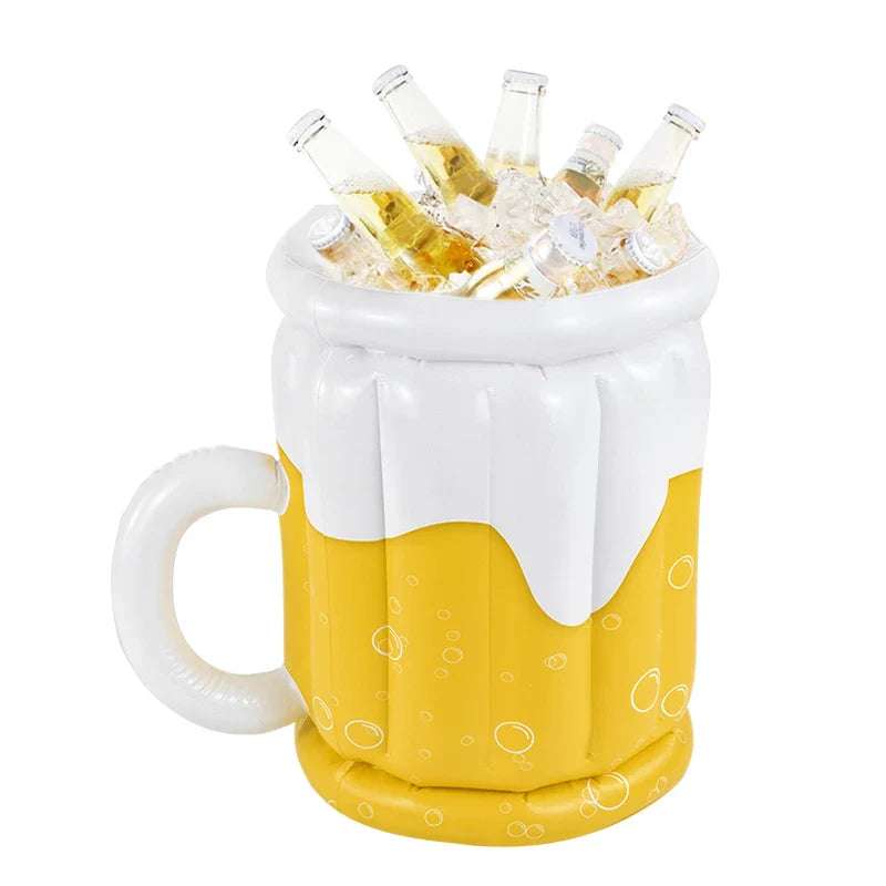 Enfriadores de cerveza inflables 1/2 pieza – Diversión para enfriar jarras de cerveza Oktoberfest 2025