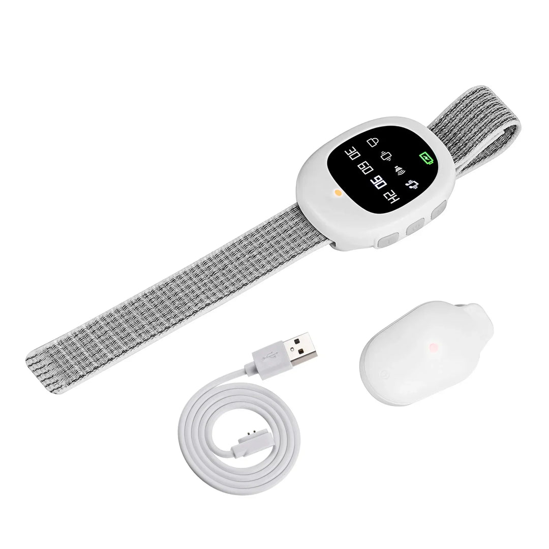 Wireless bedwetting alarm with adjustable modes for potty training – Liora
