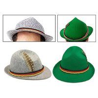 Bavarian Felt Hat with Feather (Unisex) – Traditional Hat Oktoberfest 2025