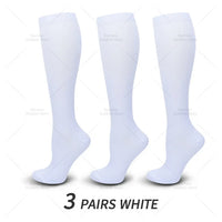 3 Pairs of Knee-High Compression Socks - FitSupport
