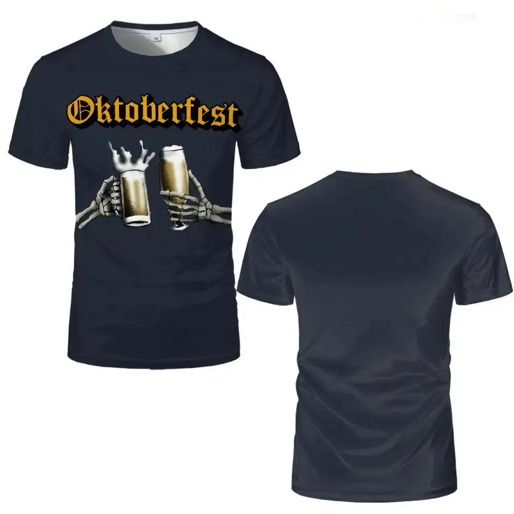 T-shirt with Skeleton Design – ProstGeist Oktoberfest 2025