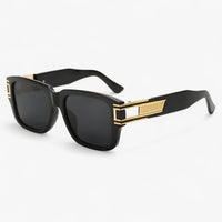 Vintage sunglasses with square frame & teardrop detail – Elvoir