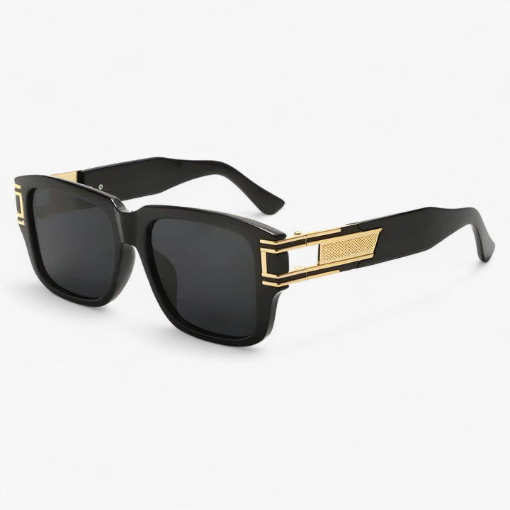 Vintage sunglasses with square frame & teardrop detail – Elvoir