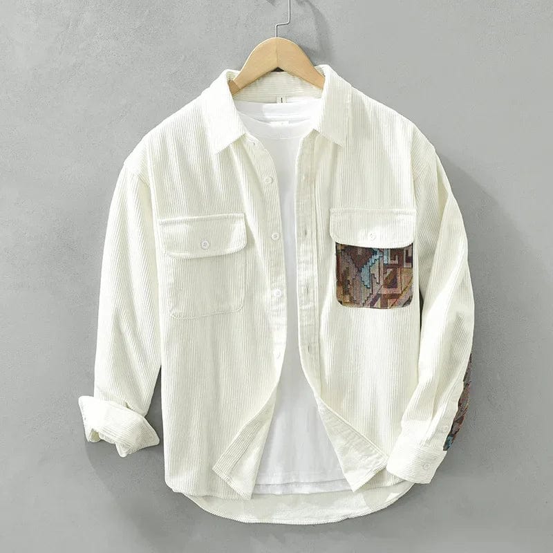 Cotton men's shirt with long sleeves - Quinten