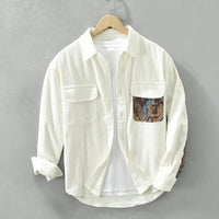 Cotton men's shirt with long sleeves - Quinten