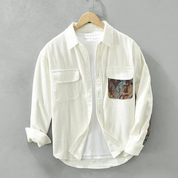 Cotton men's shirt with long sleeves - Quinten