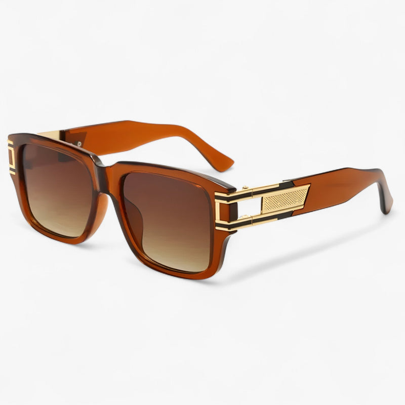 Vintage sunglasses with square frame & teardrop detail – Elvoir