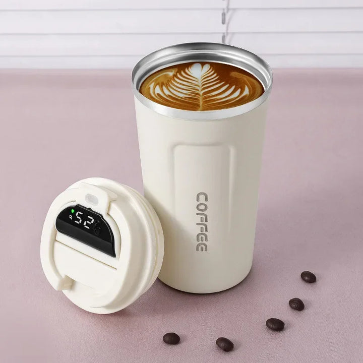 Vaso térmico de acero inoxidable con indicador de temperatura inteligente – TempMate