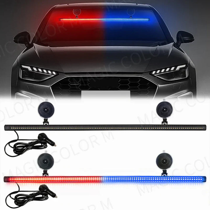 Tira de luz estroboscópica de 96 LED – Veyra – (Advertencia de emergencia para autos)