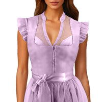 Dirndl blouse with ruffle sleeves – Leni Oktoberfest 2025