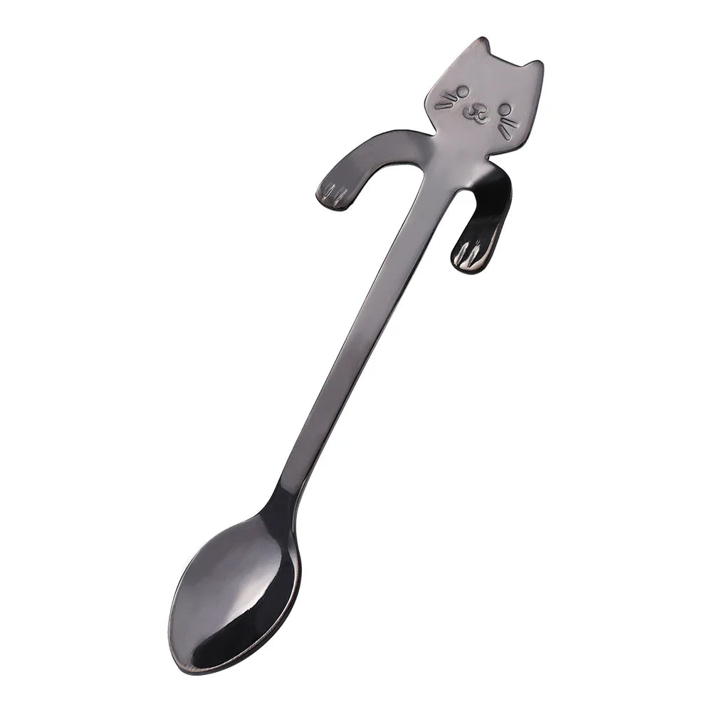 Mini stainless steel cat spoons - Whiskra