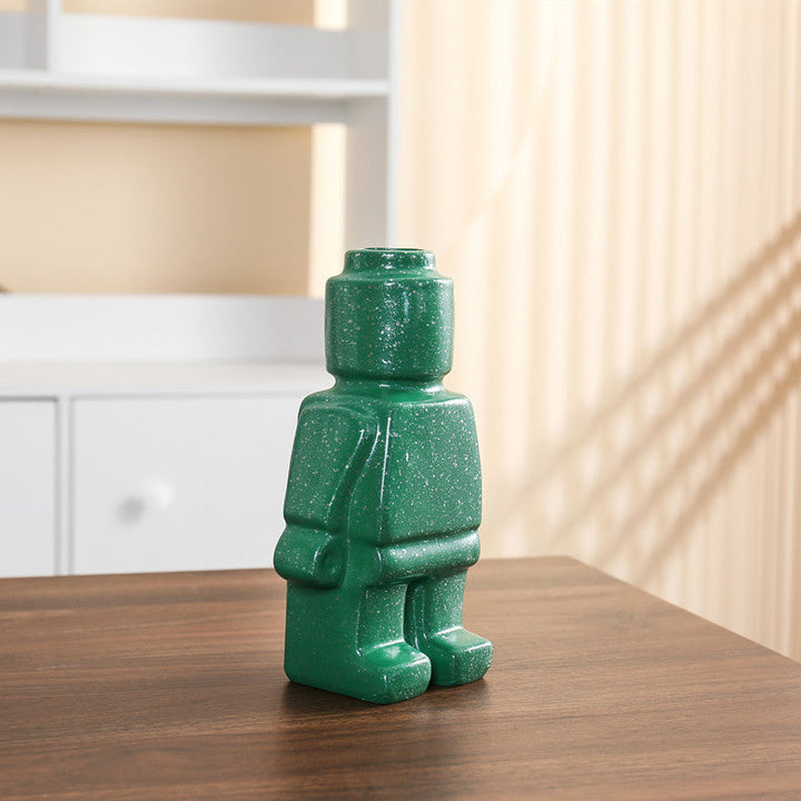 Roboter-Blumentöpfe aus Keramik - BrickBotanica