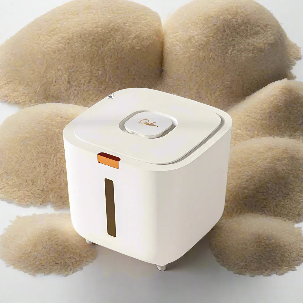 Reislagerschachtel 5–10 kg luftdicht, feuchtigkeits- und insektensicher mit Messbecher – GrainSafe