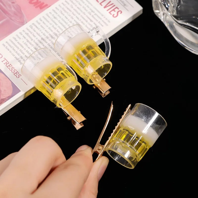 Set de horquillas para el cabello con diseño de jarra de cerveza (set de 6) – SchaumSpangen Oktoberfest 2025