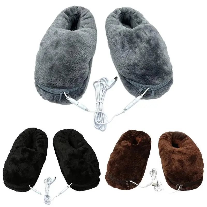 USB-Beheizte Winter-Hausschuhe – HeatSwift