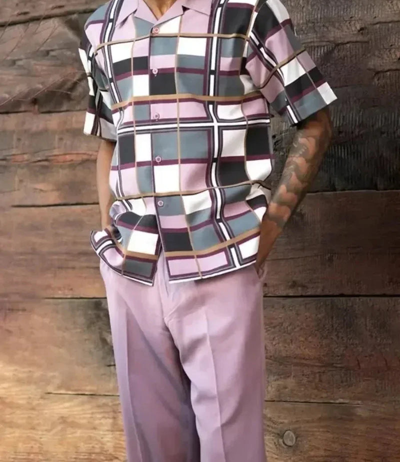 Trendy Harajuku Two-Piece Set with 3D Print for Men – Kenji