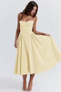 Summer dress with sweetheart neckline – Elvira
