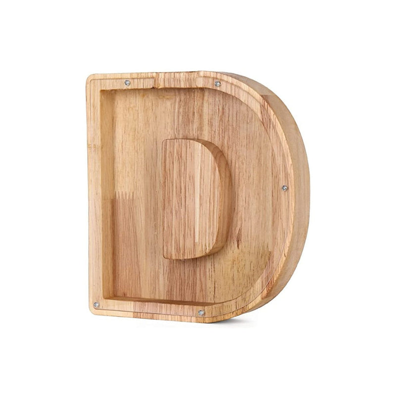 Wooden Alphabet Piggy Bank - LetterSaver