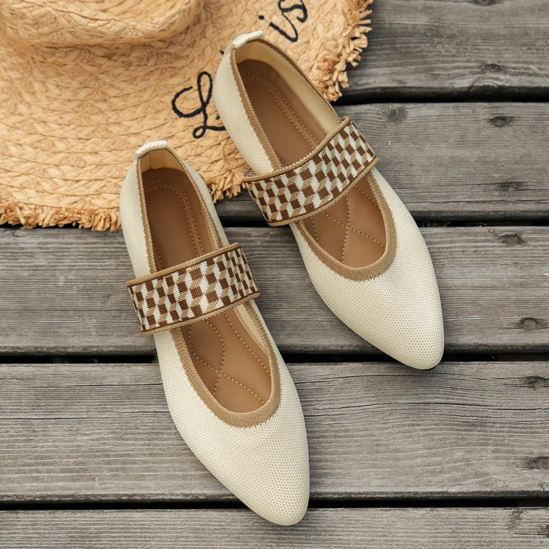 Stilvolle Damen Sommerschuhe mit spitzer Zehenpartie – Lina