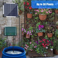 Kit de sistema de riego por goteo solar con riego automático con 30 modos y 7 temporizadores – AquaFlow