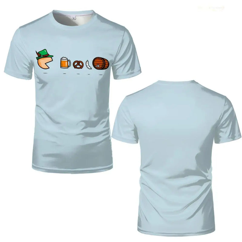 Oktoberfest T-Shirt with Cartoon Motifs – GaudiShirt Oktoberfest 2025