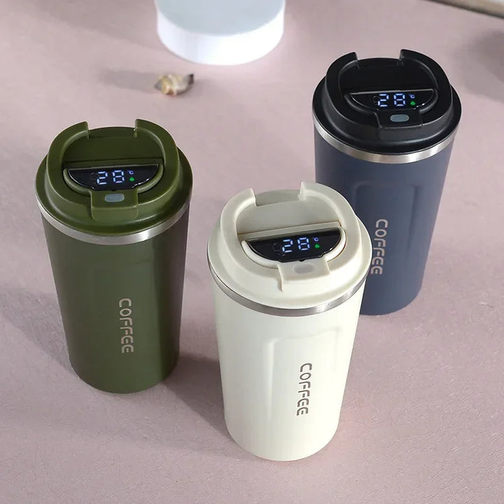 Vaso térmico de acero inoxidable con indicador de temperatura inteligente – TempMate