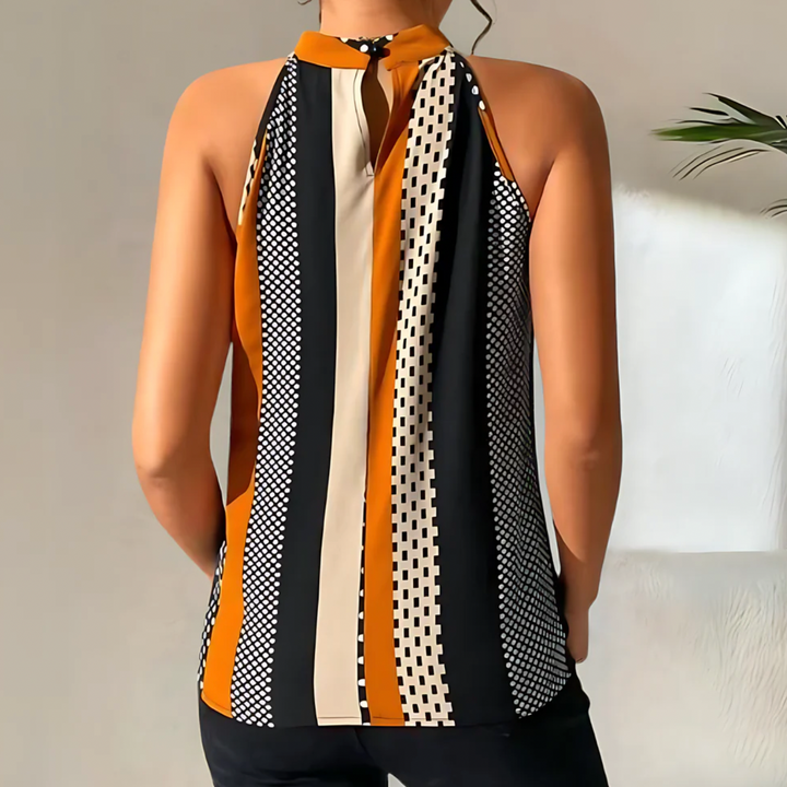 Top de mujer lujoso con diseño moderno - Celeste