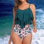 Tankini mit Rüschen und Hohem Bund – Neriah